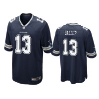 Men Dallas Cowboys #13 Navy Michael Gallup Nike Game Jersey