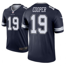 Men Dallas Cowboys #19 Amari Cooper Navy Nike legend color rush Jersey