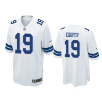 Men Dallas Cowboys #19 Wihte Men Amari Cooper Nike Game Jersey