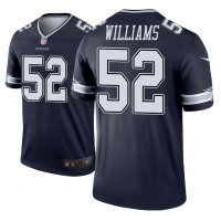 Men Dallas Cowboys #52 Connor Williams Navy Nike legend color rush Jersey