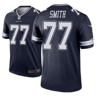 Men Dallas Cowboys #77 Tyron Smith Navy Nike legend color rush Jersey