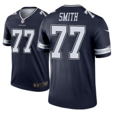 Men Dallas Cowboys #77 Tyron Smith Navy Nike legend color rush Jersey