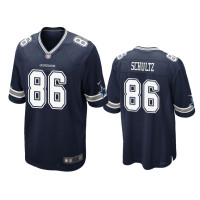 Men Dallas Cowboys #86 Navy Dalton Schultz Nike Game Jersey