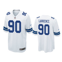 Men Dallas Cowboys #90 White Men DeMarcus Lawrence Nike Game Jersey