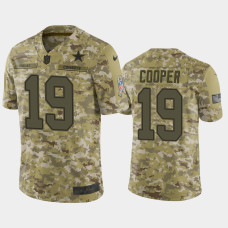 Men Dallas Cowboys #19 Amari Cooper Nike Salute to Service Jersey - Camo