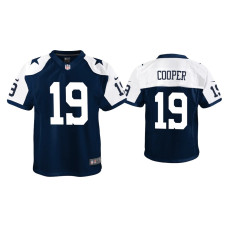 Youth Dallas Cowboys #19 Amari Cooper Navy Alternate Game Jersey