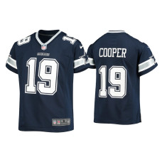 Youth Dallas Cowboys #19 Amari Cooper Navy Game Jersey