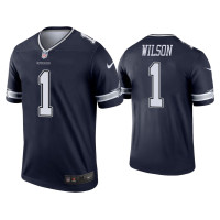 Men Dallas Cowboys #1 Cedrick Wilson Navy Legend Jersey