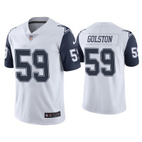 Men Dallas Cowboys #59 Color Rush Limited Chauncey Golston White Jersey