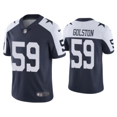 Men Dallas Cowboys #59 Chauncey Golston Vapor Limited Navy Jersey