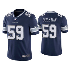 Men Dallas Cowboys #59 Chauncey Golston Vapor Limited Navy Jersey