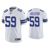 Men Dallas Cowboys #59 Chauncey Golston Vapor Limited White Jersey