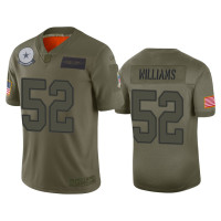 Men Dallas Cowboys #52 Connor Williams Camo 2019 Salute to Service Limited Jersey