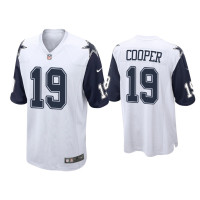 Men Dallas Cowboys #19 Amari Cooper White Alternate Game Jersey