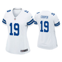 Women Dallas Cowboys #19 Amari Cooper White Game Jersey