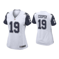 Women Dallas Cowboys #19 Amari Cooper White Alternate Game Jersey