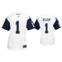 Youth Dallas Cowboys #1 Cedrick Wilson White Color Rush Game Jersey