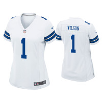 Women Dallas Cowboys #1 Cedrick Wilson White Game Jersey