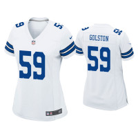 Women Dallas Cowboys #59 Chauncey Golston White Game Jersey