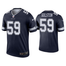 Men Dallas Cowboys #59 Chauncey Golston Navy Legend Jersey