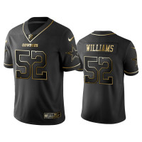 Men Dallas Cowboys #52 2019 Golden Edition Vapor Untouchable Limited Connor Williams Black Jersey