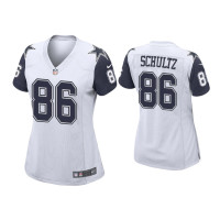 Women Dallas Cowboys #86 Dalton Schultz White Alternate Game Jersey