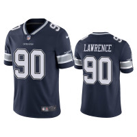 Men Dallas Cowboys #90 Nike Demarcus Lawrence Navy Color Rush Limited Jersey