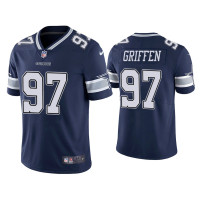 Men Dallas Cowboys #97 Vapor Limited Everson Griffen Navy Jersey