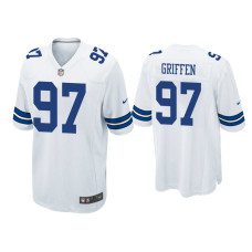 Men Dallas Cowboys #97 Everson Griffen White Game Jersey