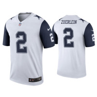 Men Dallas Cowboys #2 Color Rush Legend Greg Zuerlein White Jersey