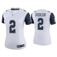 Women Dallas Cowboys #2 Color Rush Legend Greg Zuerlein White Jersey