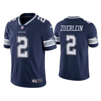 Men Dallas Cowboys #2 Greg Zuerlein Vapor Limited Navy Jersey