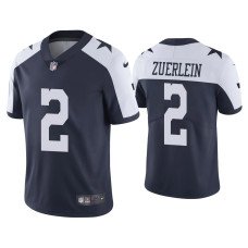 Men Dallas Cowboys #2 Greg Zuerlein Vapor Limited Navy Jersey