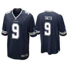 Men Dallas Cowboys #9 Jaylon Smith Navy Game Jersey