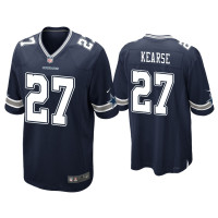 Men Dallas Cowboys #27 Jayron Kearse Navy Game Jersey