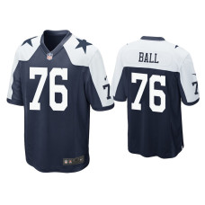 Men Dallas Cowboys #76 Josh Ball Navy Alternate Game Jersey