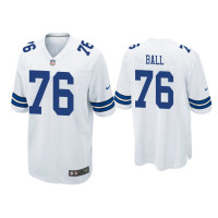 Men Dallas Cowboys #76 Josh Ball White Game Jersey