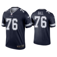 Men Dallas Cowboys #76 Josh Ball Navy Legend Jersey