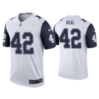 Men Dallas Cowboys #42 Color Rush Legend Keanu Neal White Jersey