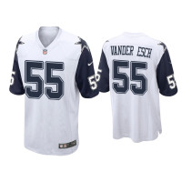 Men Dallas Cowboys #55 Leighton Vander Esch White Alternate Game Jersey