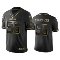 Men Dallas Cowboys #55 Golden Edition Vapor Untouchable Limited Leighton Vander Esch Black Jersey