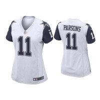 Women Dallas Cowboys #11 Micah Parsons White Alternate Game Jersey