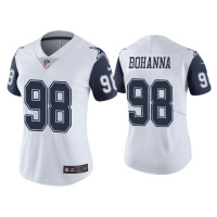 Women Dallas Cowboys #98 Color Rush Limited Quinton Bohanna White Jersey