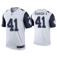 Men Dallas Cowboys #41 Color Rush Legend Reggie Robinson II White Jersey