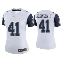 Women Dallas Cowboys #41 Color Rush Legend Reggie Robinson II White Jersey