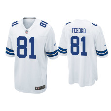 Men Dallas Cowboys #81 Simi Fehoko White Game Jersey