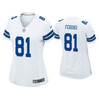 Women Dallas Cowboys #81 Simi Fehoko White Game Jersey