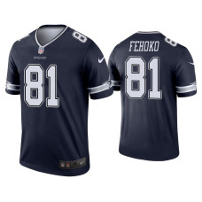 Men Dallas Cowboys #81 Simi Fehoko Navy Legend Jersey