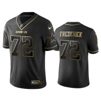 Men Dallas Cowboys #72 Golden Edition Vapor Untouchable Limited Travis Frederick Black Jersey