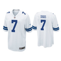 Men Dallas Cowboys #7 Trevon Diggs White Game Jersey